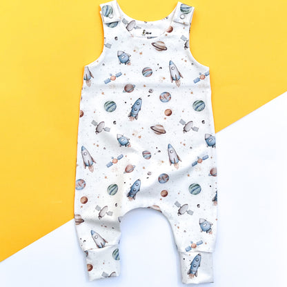 SPACE DUNGAREE ROMPER